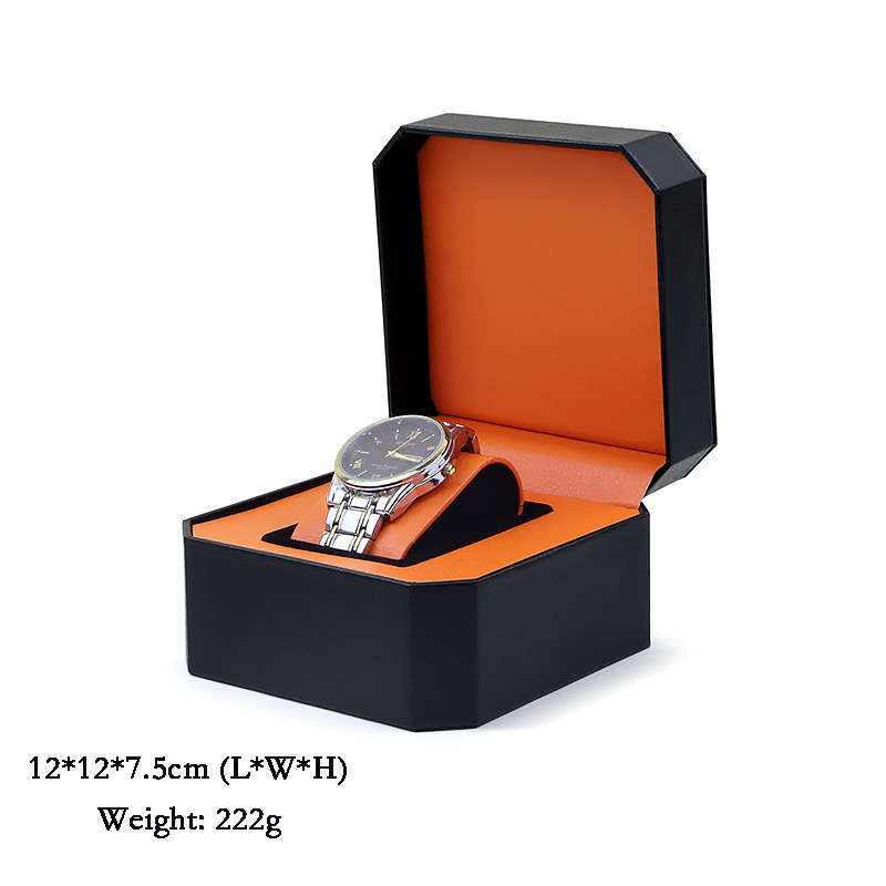 New style Watch Cases Top Grade PU Leather Octagonal 1 case