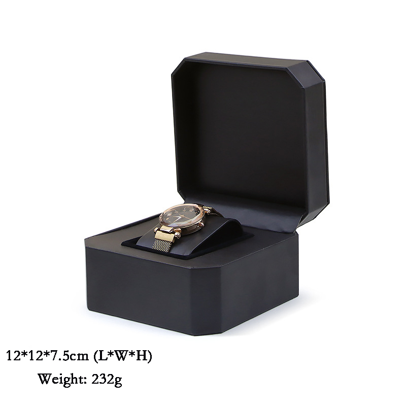 New style Watch Cases Top Grade PU Leather Octagonal 1 case